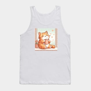 Coffee Cat Lover Gifts Tank Top